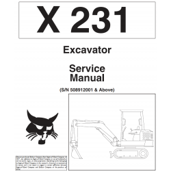 Bobcat X231 - instrukcje napraw - schematy - DTR - service manuals - Bobcat X 231